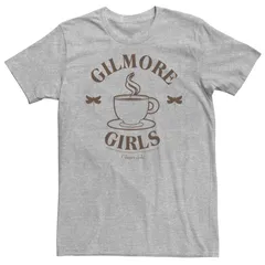 アニメキャラクター メンズ トップス Tシャツ ロゴ Licensed Character Mens Gilmore Girls Coffee Cup Logo Tee Athletic Heather ヘザー