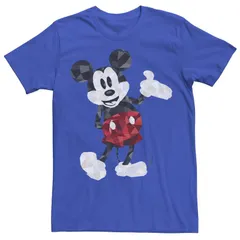 ディズニー メンズ トップス Tシャツ Disneys Mickey Mouse Mens Poly Mickey Portraitee Royal