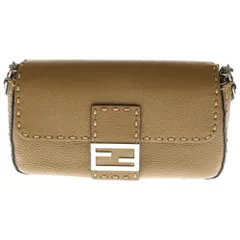 FENDI フェンディ セレリア マンマバケット ワンショルダーバッグ ブラウン レザー シルバー金具 FENDI（フェンディ） ズッカ マンマバケット ショルダーバッグ