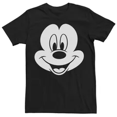ディズニー メンズ トップス Tシャツ Disneys Mickey Mouse Mens Mickey Large Face Tee Black ブラック