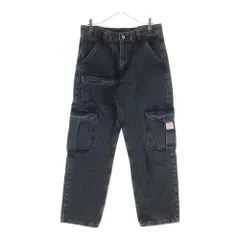Levi's (リーバイス) STAY LOOSE ステイ ルーズ カーゴ デニムパンツ ブラック PC9-A7368-0006
