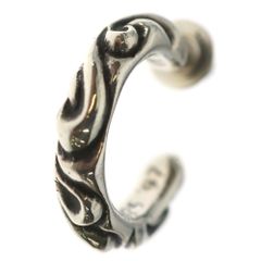 CHROME HEARTS クロムハーツ TNY HOOP SCRL タイニースクロールフープ シルバーピアス CHROME HEARTS (クロムハーツ) TNY HOOP SCRL タイニースクロール