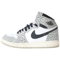 NIKE (ナイキ) AIR JORDAN 1 RETRO HIGH OG GS TECH GREY FD1437-052 エアジョーダン1 ハイカットスニーカー ブラック/ホワイト US6/24cm