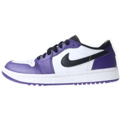 NIKE (ナイキ) Air Jordan 1 Low Golf DQ9315-105 エアジョーダン1 ロー ゴルフ ローカットシューズ スニーカー ホワイト/パープル US8/26.0cm