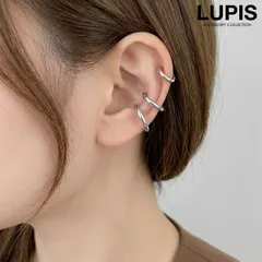 イヤリング イヤーカフ ノンホールピアス ボディピアス フープ シンプル メタル レディース メンズ ユニセックス フェイクピアス ルピス v2262