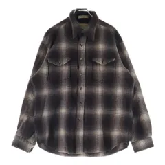 PENDLETON (ペンドルトン) VINTAGE ウール 長袖シャツ チェック ボタンダウン ブラウン×ホワイトのサムネイル