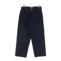 Levi's (リーバイス) 90-00S SILVERTAB BLACK DENIM PANTS シルバータブ 後染め ボタン裏513 スモールe ワイド ジップアップ デニムパンツ ブラック