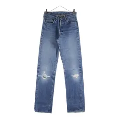 Levi's (リーバイス) 60-70S BIG E 後期 足長R 並行ステッチ ボタン裏2 デニムパンツ インディゴ