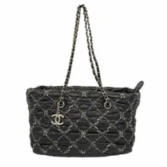 シャネル(Chanel) シャネル ショルダーバッグ チェーンショルダー パリビザンス ナイロン ブラック レディース