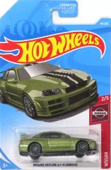 【中古】ミニカー 1/64 NISSAN SKYLINE GT-R BNR34(グリーン×ブラック) 「Hot Wheels NISSAN」 [FYC52]