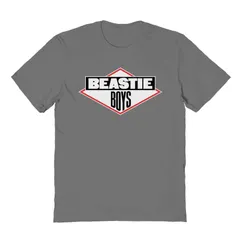 アニメキャラクター メンズ トップス Tシャツ ロゴ グラフィック Licensed Character Mens Beastie Boys Logo Black White Red Graphic