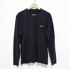#apc パパス Papas Tシャツ 長袖 丸首 クルーネック ロゴ ワンポイント M 48 黒系 メンズ [853775]のサムネイル
