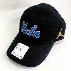UCLA×JORDAN コラボキャップ M-Lサイズ アジャスタブル ジョーダン レア NIKE ナイキ ブルーインズ 黒 調整可能【希少・新品未使用】