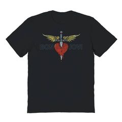 ボンジョヴィ スクリーンスターズ ツアーTシャツ L ダガー＆ハート 