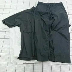 ◇ Θ グローバルワーク GLOBAL WORK 半袖シャツ＆パンツセット ブラック系 L メンズ E  【1602190001967】