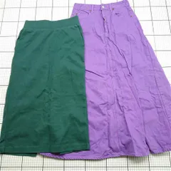 ◇ Θ グローバルワーク GLOBAL WORK コットンロングスカート パープル系 レディース M E  【1602240001343】