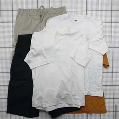 ◇ ⊂ ユニクロ UNIQLO メンズTシャツ＆ショートパンツ 7点セット Sサイズ 春夏 E  【1602240002876】