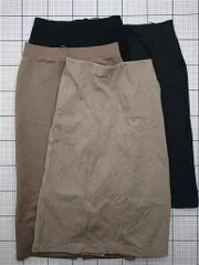 ◇ Θ ユニクロ UNIQLO タイトスカート Lサイズ ブラック系 レディース E  【1602240002852】