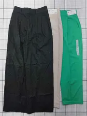 ◇ Θ ジーユー GU タックテーパードパンツ Mサイズ ベージュ系 レディース E  【1602240002777】