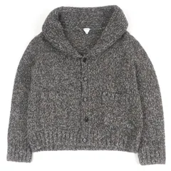 極美品□BOTTEGAVENETA ボッテガヴェネタ 23AW 761631 アルパカ混 ショールカラー ニットカーディガン ブラウン系 M イタリア製 メンズ 正規品のサムネイル