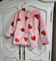 (新品)ROAアンドCHUU ハート ファーコート(145)