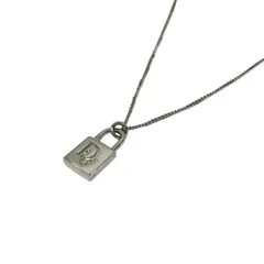 DIOR/ChristianDior(ディオール/クリスチャンディオール) ネックレス - シルバー パドロック(南京錠)