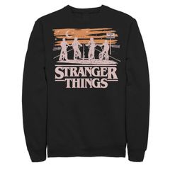 애니메이션 캐릭터 남성 탑스 티셔츠 스웨터 플리스 Licensed Character Big Tall Netflix Stranger Things Night Silho