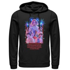 애니메이션 캐릭터 맨즈 탑스 T셔츠 파커 Licensed Character Mens Netflix Stranger Things Group Shot Fireworks Po
