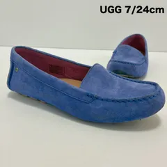UGG アグ☆1016766 Milana ミラーナ ドライビングフラットシューズ ブルー系 7 24cm スエードローファー スリッポンのサムネイル