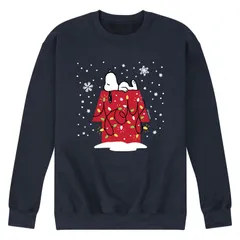 アニメキャラクター メンズ トップス Tシャツ スウェット Licensed Character Mens Peanutsnoopy Snowing Sweatshirt Navy ネイビー