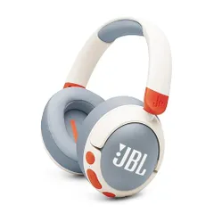 JBL Junior 470NC/子供向け/ノイズキャンセリング搭載/Bluetooth対応/有線接続対応/オーバーイヤーヘッドホン/音量制御機能搭載/マイク内蔵 / 約50時間連続再生 / アプリ対応/マルチポイント対応/カスタマイズシール付属/ホワイト/J