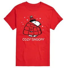 アニメキャラクター メンズ トップス Tシャツ トール グラフィック Licensed Character Big Tall Peanutsnoopy Graphic Tee Red レッド
