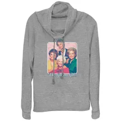 アニメキャラクター レディース トップス Tシャツ グラフィック Licensed Character Womens The Golden Girls Classic Portrait Cowlneck Graphic Lightweight Long Sle