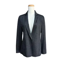 【未使用品】INDIVI テーラードジャケット 38 M グレー インディヴィ ウール混 1Bジャケット フォーマル オフィス 通勤 セレモニー 新品タグ付