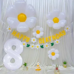 8歳 誕生日 飾り付け、バースデー 飾り 誕生日 バルーン 飾り バルーンフラワー 誕生日 かざりつけ 女の子