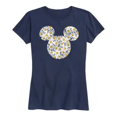 ディズニー レディース トップス Tシャツ グラフィック Disneys Mickey Mouse Womens Daisies Graphic Tee Navy ネイビー