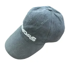 古着 used　adidas　アディダス　6パネルキャップ　ベースボールキャップ　ダークグレー　