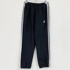 古着 used　adidas　アディダス　トラックパンツ　ジャージパンツ　黒　ブラック　Mサイズ