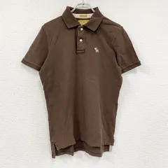 古着 used　Abercrombie&Fitch　アバクロンビー&フィッッチ　半袖ポロシャツ　茶色　ブラウン　Mサイズ