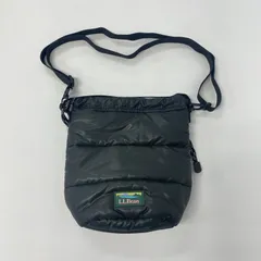 古着 used　L.L.Bean　エルエルビーン　キルティング巾着バッグ　ショルダーバッグ　黒　ブラック