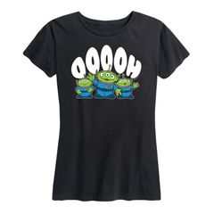 디즈니 픽사 레이디스 탑스 T셔츠 그래픽 Disney Pixars Toy Story Womens Ooooh Graphic Tee Black 블랙