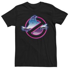 アニメキャラクター メンズ トップス Tシャツ ロゴ Licensed Character Mens Ghostbusters 80s Neon Chrome Ghostbusters Logo Tee Multi マルチカラー