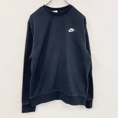 古着 used　NIKE　ナイキ　スウェット/トレーナー　スウッシュ　黒　ブラック　Sサイズ