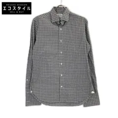 UNITED ARROWS ユナイテッドアローズ 1111-250-9462 ﾌﾞﾗｯｸ ﾁｪｯｸ ｽﾘﾑﾌｨｯﾄ ｼｬﾂ 39