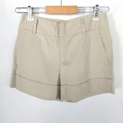 M1-02627【Women】ZARA BASIC(ザラベシック) ショートパンツ (USA:XS/S相当) / ベージュ 表、股上にほつれ有 内側、ポケット裏地にほつれ有 K-春秋