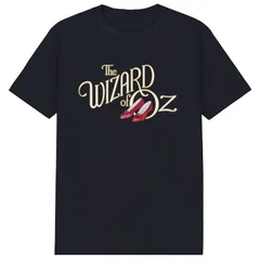 アニメキャラクター メンズ トップス Tシャツ ロゴ グラフィック Licensed Character Mens The Wizard Of Oz Classic Logo Graphic Tee Black ブラック