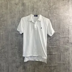 【T-643】Polo Ralph Lauren L ポロシャツ メンズ 半袖ポロ ラルフローレン ワンポイントポニー刺繍 ホワイト 鹿の子 古着 アメカジ 定番 人気 ブランドポロ
