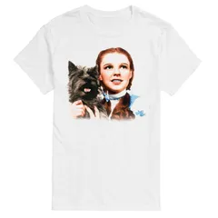 アニメキャラクター メンズ トップス Tシャツ グラフィック Licensed Character Mens The Wizard Of Oz Dorothy Toto Portrait Graphic Tee White ホワイト