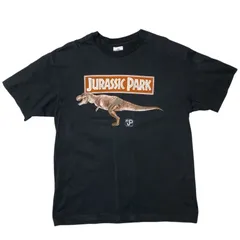 ヴィンテージ ジュラシック・パーク T-REX シングルステッチ 1993 希少 映画 プロモーション グラフィック 恐竜 ティラノサウルス ロゴ プロモT ヴィンテージアイテム ヘインズ ブラック 黒 Tシャツ レディース  メンズ 古着 半袖 CHM