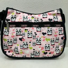 598　LeSportsac　レスポートサック　ショルダーバッグ　クラシックホーボー　ピンク　ブラック　パンダ　ハート　レディース　軽量　カジュアル　シンプル